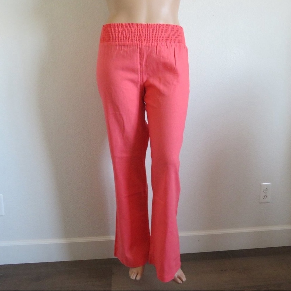 MAURICES Jeans Women's LINEN Pull On Flare Pants Size Small Fits Size 8 NWT - Picture 3 of 3
